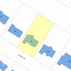 88 Stanley Rd, Newton, MA 02468 plot plan