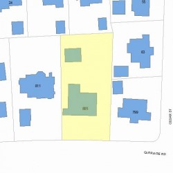 805 Commonwealth Ave, Newton, MA 02459 plot plan