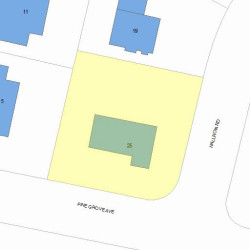 25 Pine Grove Ave, Newton, MA 02462 plot plan