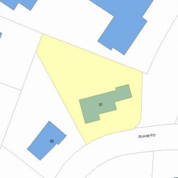 85 Ruane Rd, Newton, MA 02465 plot plan