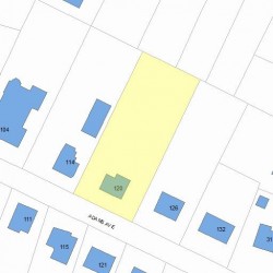 120 Adams Ave, Newton, MA 02465 plot plan