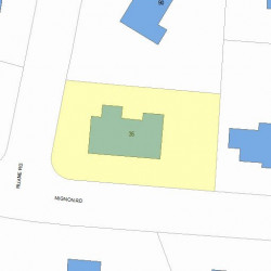 35 Mignon Rd, Newton, MA 02465 plot plan