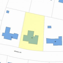 45 Wendell Rd, Newton, MA 02459 plot plan