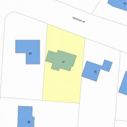 67 Dedham St, Newton, MA 02461 plot plan