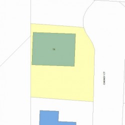 14 Cheney Ct, Newton, MA 02464 plot plan