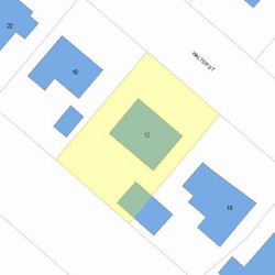 12 Walter St, Newton, MA 02459 plot plan