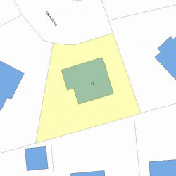 11 Gibson Rd, Newton, MA 02460 plot plan