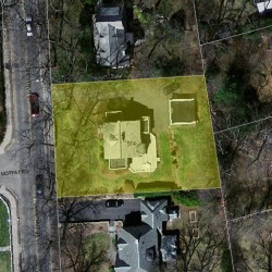 514 Chestnut St, Newton, MA 02468 aerial view