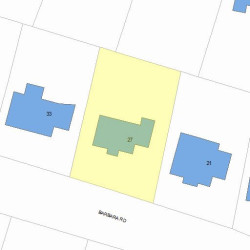 27 Barbara Rd, Newton, MA 02465 plot plan