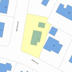 5 Pine Crest Rd, Newton, MA 02459 plot plan