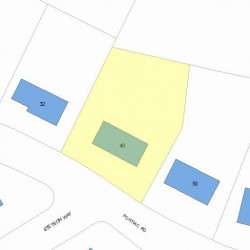 40 Pontiac Rd, Newton, MA 02468 plot plan