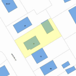 77 Harding St, Newton, MA 02465 plot plan