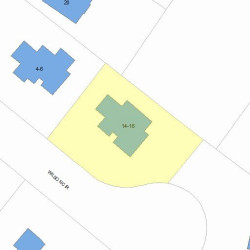 14 Wilson Cir, Newton, MA 02461 plot plan