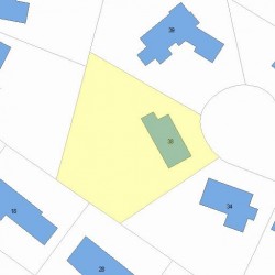 38 Cottonwood Rd, Newton, MA 02459 plot plan