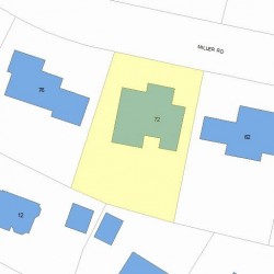 72 Miller Rd, Newton, MA 02459 plot plan