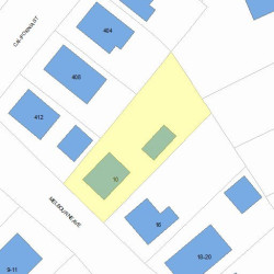 10 Melbourne Ave, Newton, MA 02460 plot plan