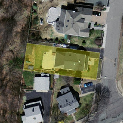 33 Lill Ave, Newton, MA 02465 aerial view