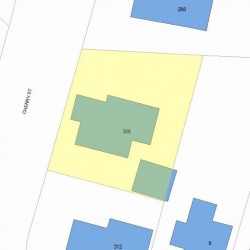 306 Cherry St, Newton, MA 02465 plot plan