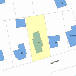 263 Webster St, Newton, MA 02466 plot plan