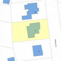33 Philbrick Rd, Newton, MA 02459 plot plan