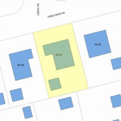 42 Athelstane Rd, Newton, MA 02459 plot plan