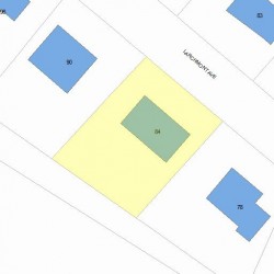 84 Larchmont Ave, Newton, MA 02468 plot plan