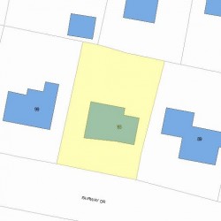 93 Fairway Dr, Newton, MA 02465 plot plan