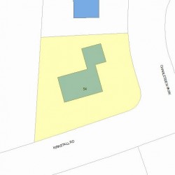 54 Kirkstall Rd, Newton, MA 02460 plot plan