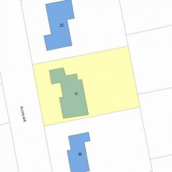 30 Allen Ave, Newton, MA 02468 plot plan