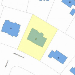 26 Indian Ridge Rd, Newton, MA 02459 plot plan