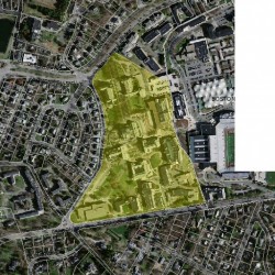 140 Commonwealth Ave, Newton, MA 02465 aerial view