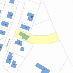 17 Duffield Rd, Newton, MA 02466 plot plan