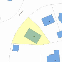 66 Ashton Ave, Newton, MA 02459 plot plan