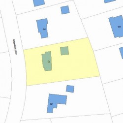 54 Gammons Rd, Newton, MA 02468 plot plan