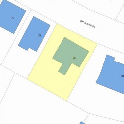 25 Whitlowe Rd, Newton, MA 02465 plot plan