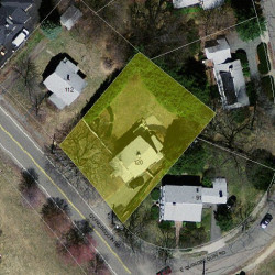 120 Quinobequin Rd, Newton, MA 02462 aerial view