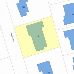 142 Gordon Rd, Newton, MA 02468 plot plan