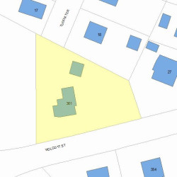 361 Wolcott St, Newton, MA 02466 plot plan