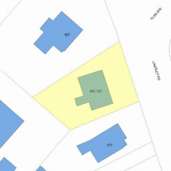 165 Langley Rd, Newton, MA 02459 plot plan