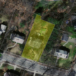 215 Mill St, Newton, MA 02459 aerial view