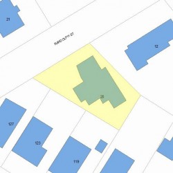 20 Randolph St, Newton, MA 02461 plot plan