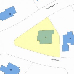 151 Franklin St, Newton, MA 02458 plot plan