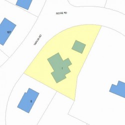 1 Ridge Rd, Newton, MA 02468 plot plan