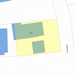 1169 Washington St, Newton, MA 02465 plot plan