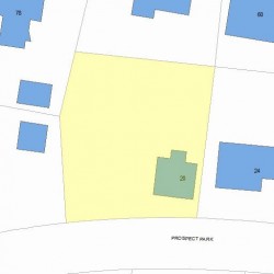 20 Prospect Park, Newton, MA 02460 plot plan