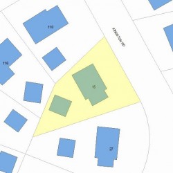 15 Kingston Rd, Newton, MA 02461 plot plan