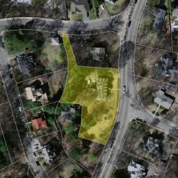 525 Walnut St, Newton, MA 02460 aerial view