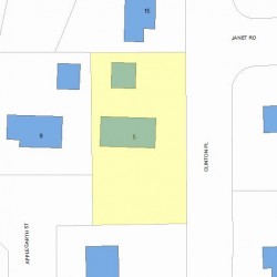 5 Channing Rd, Newton, MA 02459 plot plan