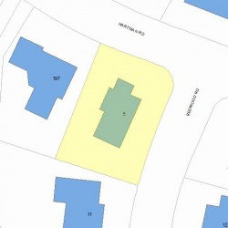 5 Redwood Rd, Newton, MA 02459 plot plan