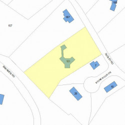 181 Dudley Rd, Newton, MA 02459 plot plan
